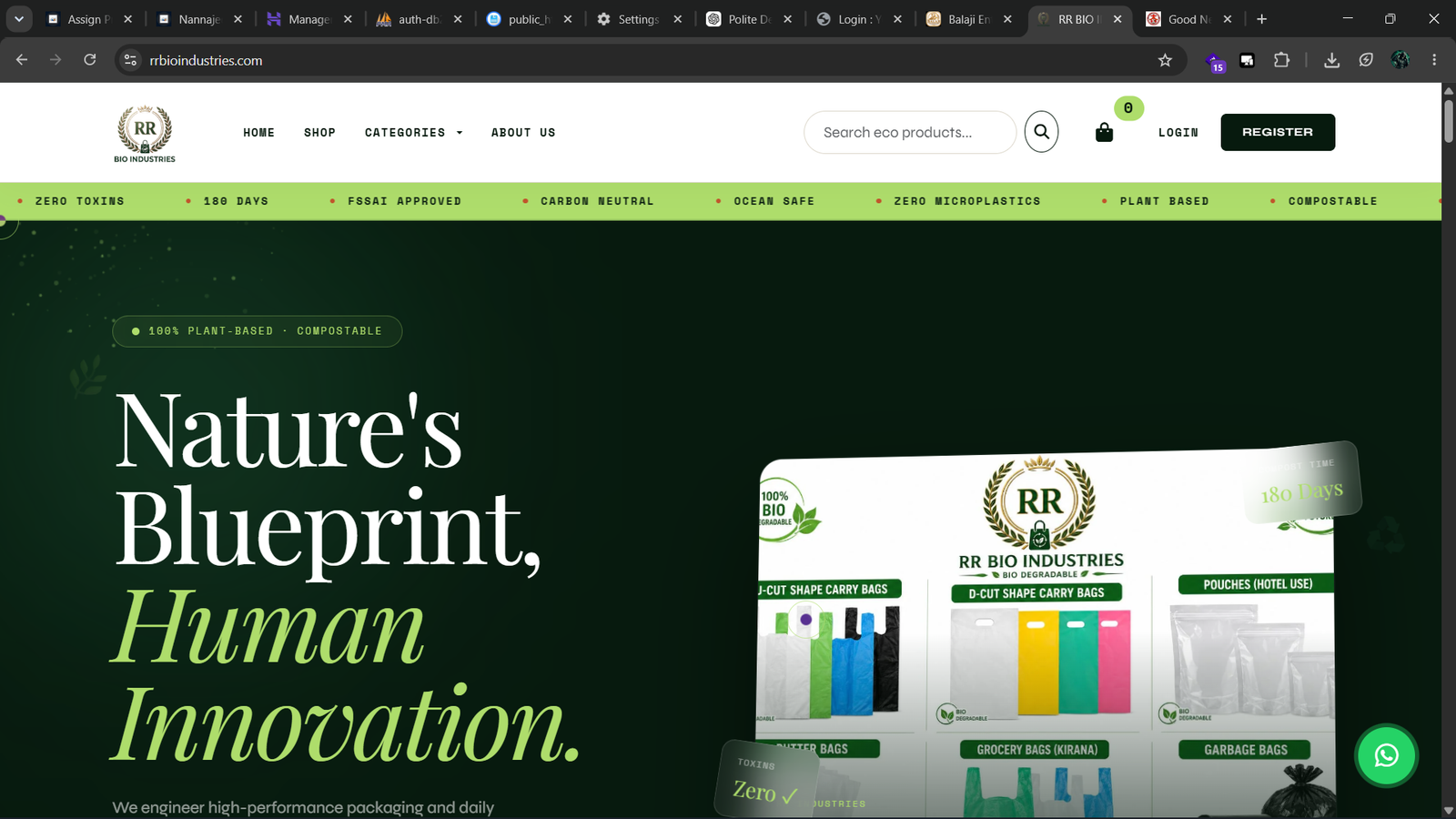 RR BIO DEGRADABLE INDUSTRIES